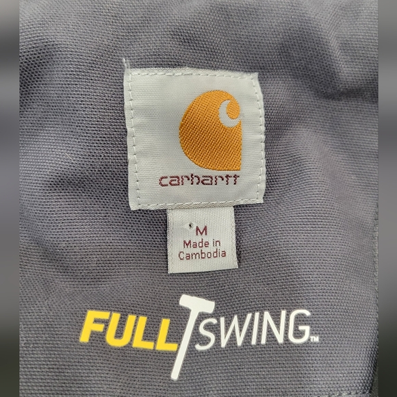 Carhartt Mens Charcoal Gray Super Dux Relaxed Fit Full Swing Snap Hood Jacket M - Picture 3 of 8